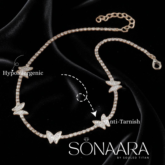 Butterfly Cubic Zicronia Necklace For Woman (For a Classy and Elegant Look Anywhere)
