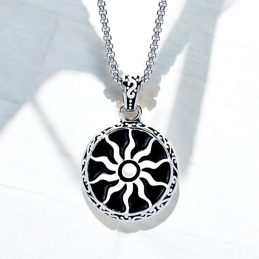 Premium And Stylish Sun Pendant In Stainless Steel