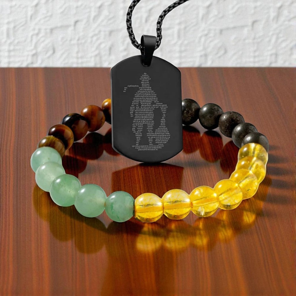 Money Magnet Braacelet + Hanuman Chalisa Pendant