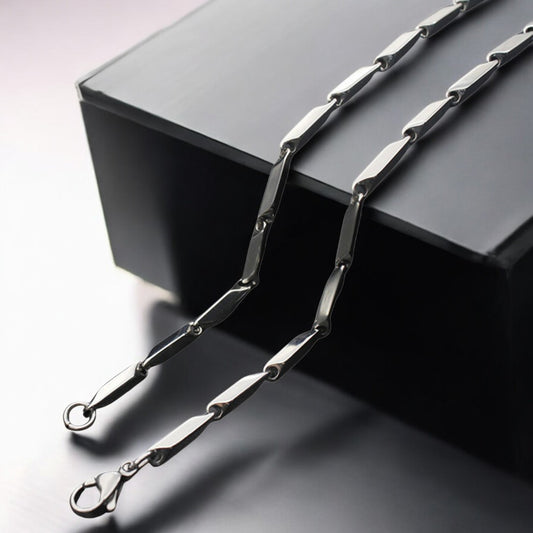 Rice_Chain_Silver_Plating_on_Stainless_Steel