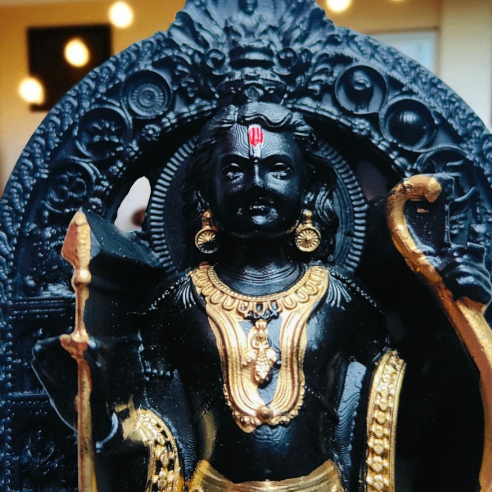 close up of Ayodhya Ram Lalla Statue