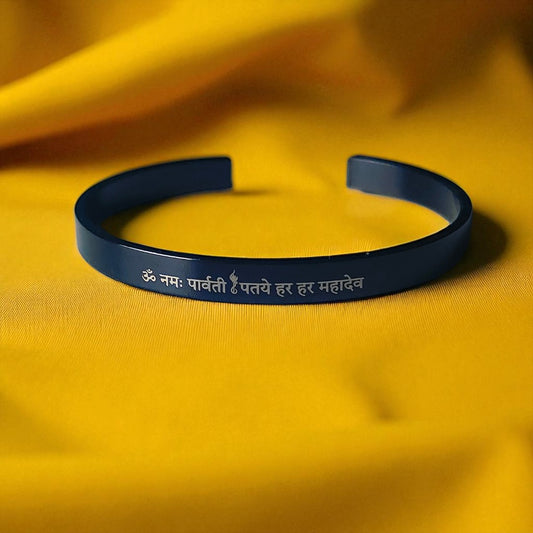 shiv mantra kada for shivji devotees black