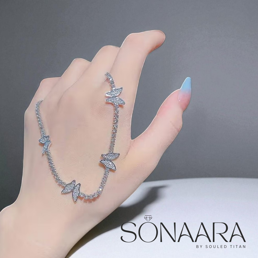 Butterfly Cubic Zicronia Necklace For Woman (For a Classy and Elegant Look Anywhere)