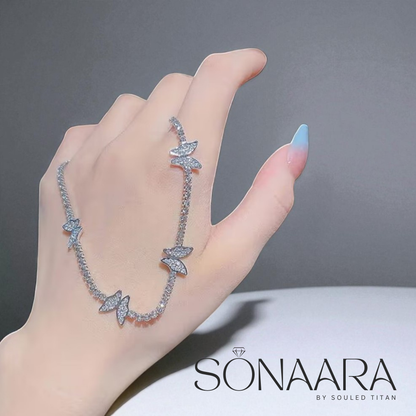 Butterfly Cubic Zicronia Necklace For Woman (For a Classy and Elegant Look Anywhere)