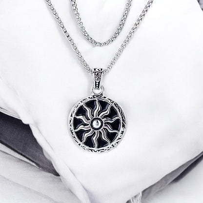 Premium And Stylish Sun Pendant In Stainless Steel