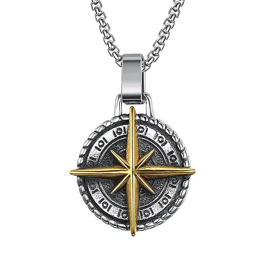 Compass pendant in Stainless Steel