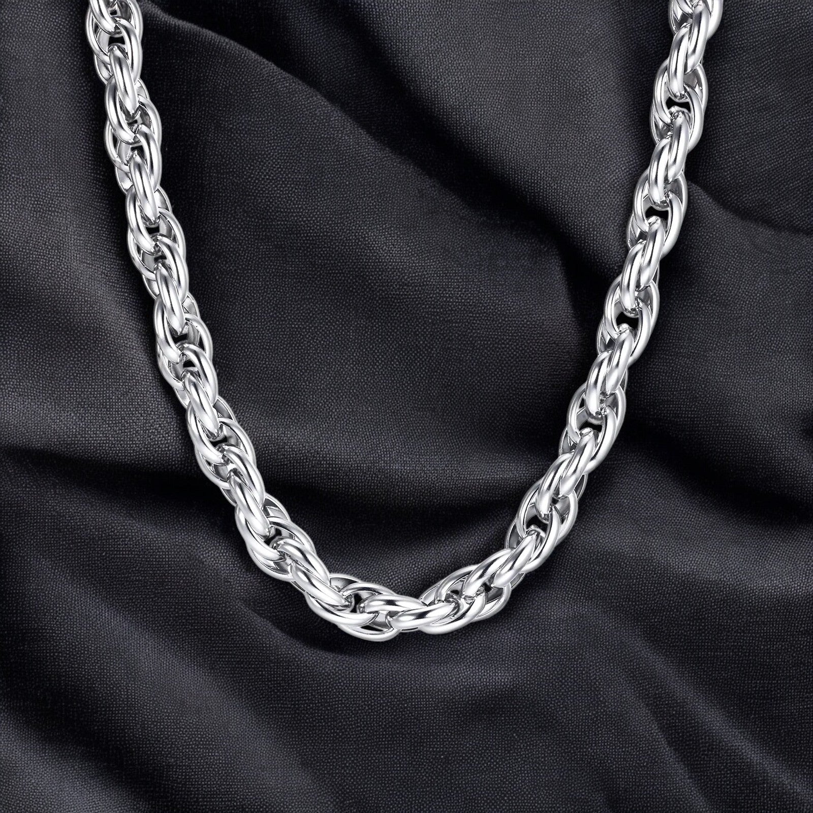 Stainless Steel Rope Chain For Men